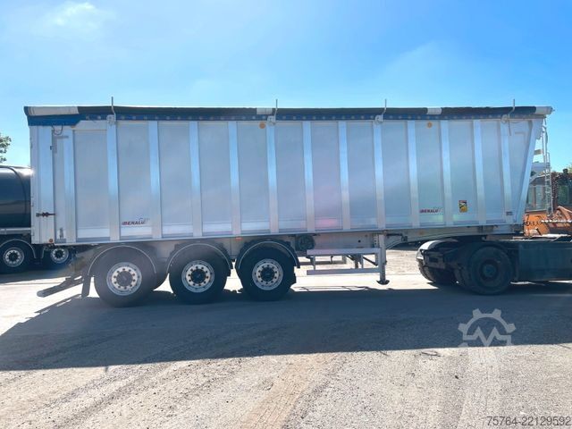 Tipper semitrailer BENALU 52m³ Alu Getreidekipper/5,5t LEER/Kombitür/MIETE