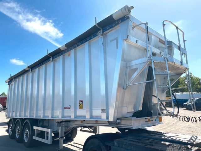 Tipper semitrailer BENALU 52m³ Alu Getreidekipper/5,5t LEER/Kombitür/MIETE