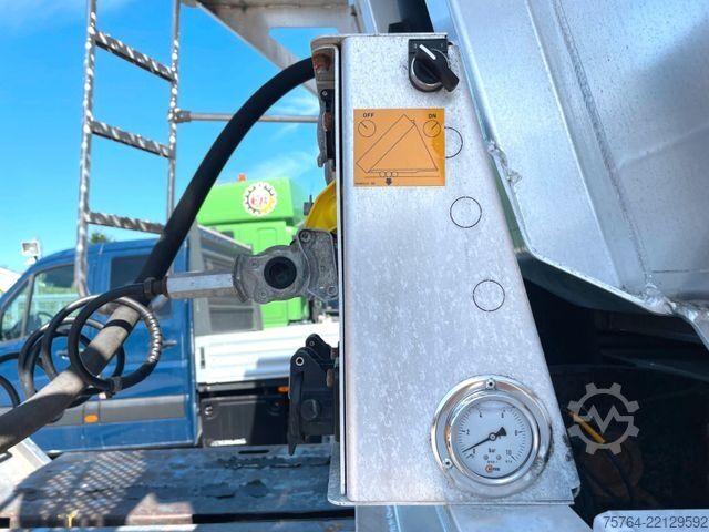 Tipper semitrailer BENALU 52m³ Alu Getreidekipper/5,5t LEER/Kombitür/MIETE