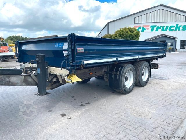 Three-way tipper trailer MÜLLER-MITTELTAL 3-Seitenstahlkipper / Rampen / breite Reifen!