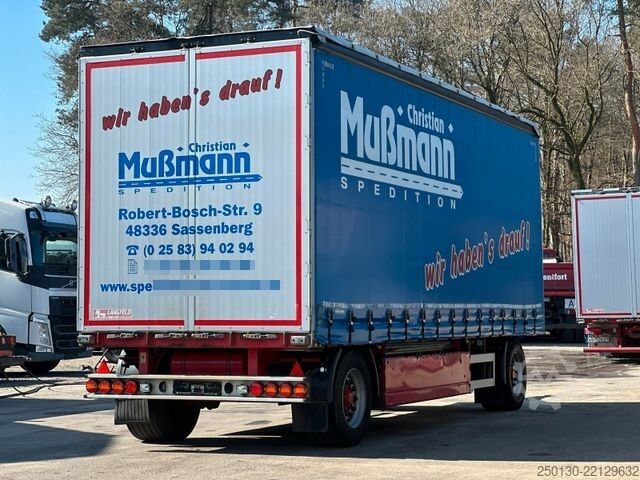 Open trailer with tarp  Langfeld LPA 18L 7700 Curtainsider mit EDSCHA