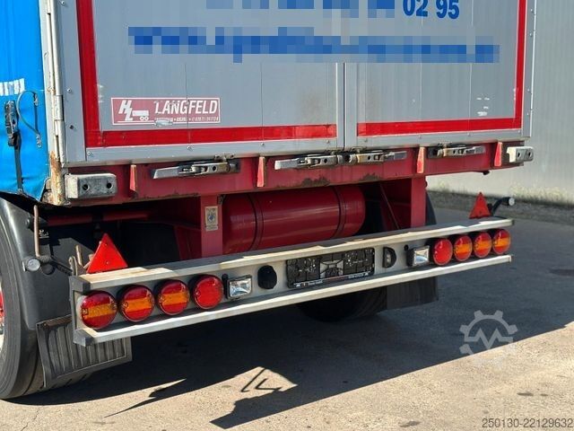 Open trailer with tarp  Langfeld LPA 18L 7700 Curtainsider mit EDSCHA