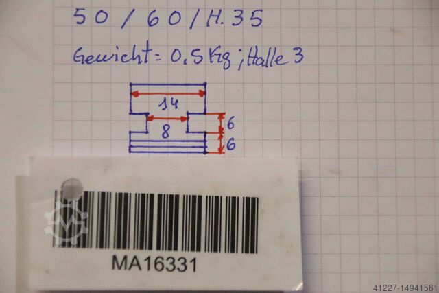 Interchangeable jaws Forkardt Breite 14 mm schrägverzahnt