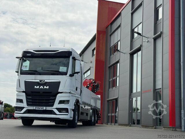 Loading platform MAN TGX 26.520 6x2-4 BL Baustoff-Pritsche FASSI F19...