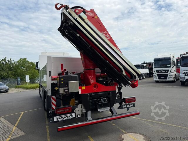 Loading platform MAN TGX 26.520 6x2-4 BL Baustoff-Pritsche FASSI F19...