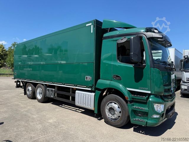 Beverage truck MERCEDES-BENZ ANTOS 2536 L Getränkekoffer 7,40 m LBW 2 T*LENK