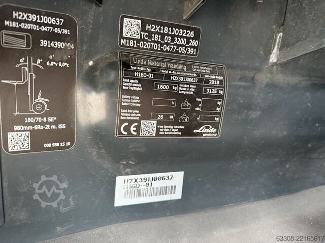 Diesel Forklift Linde H16D-01