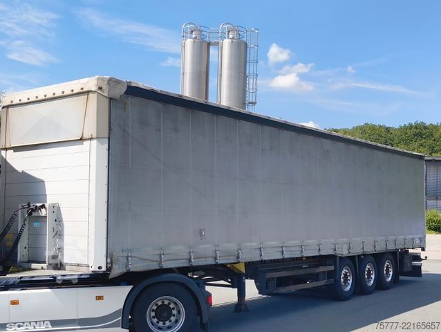 Open semitrailer with tarp SCHMITZ CARGOBULL SCS 24-Coil-Hubdach- Edscha-Alu-Lift