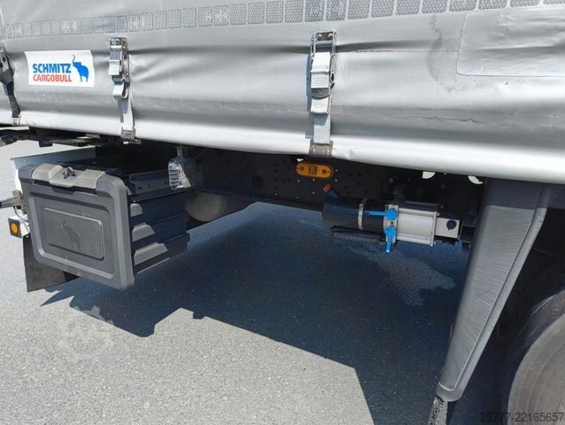 Open semitrailer with tarp SCHMITZ CARGOBULL SCS 24-Coil-Hubdach- Edscha-Alu-Lift