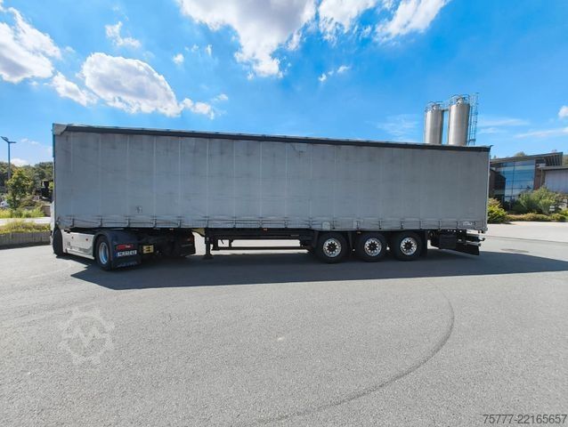 Open semitrailer with tarp SCHMITZ CARGOBULL SCS 24-Coil-Hubdach- Edscha-Alu-Lift