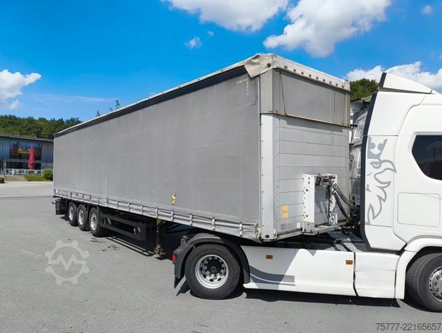 Open semitrailer with tarp SCHMITZ CARGOBULL SCS 24-Coil-Hubdach- Edscha-Alu-Lift