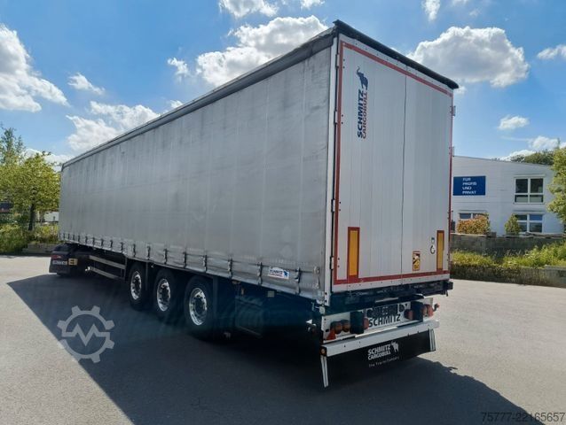 Open semitrailer with tarp SCHMITZ CARGOBULL SCS 24-Coil-Hubdach- Edscha-Alu-Lift