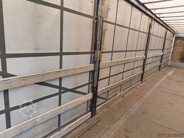 Open semitrailer with tarp SCHMITZ CARGOBULL SCS 24-Coil-Hubdach- Edscha-Alu-Lift