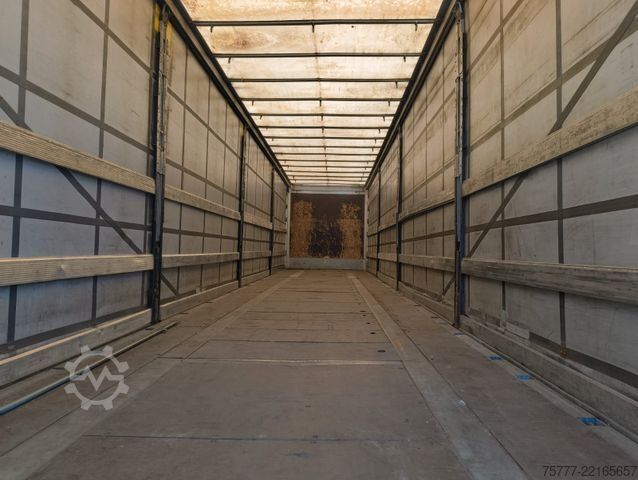 Open semitrailer with tarp SCHMITZ CARGOBULL SCS 24-Coil-Hubdach- Edscha-Alu-Lift