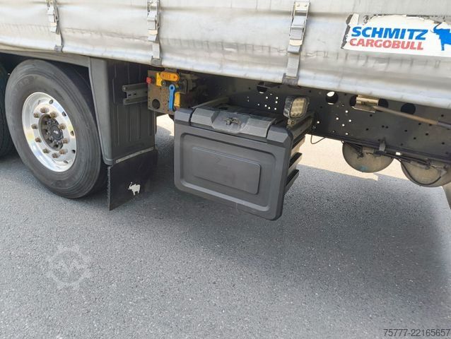 Open semitrailer with tarp SCHMITZ CARGOBULL SCS 24-Coil-Hubdach- Edscha-Alu-Lift