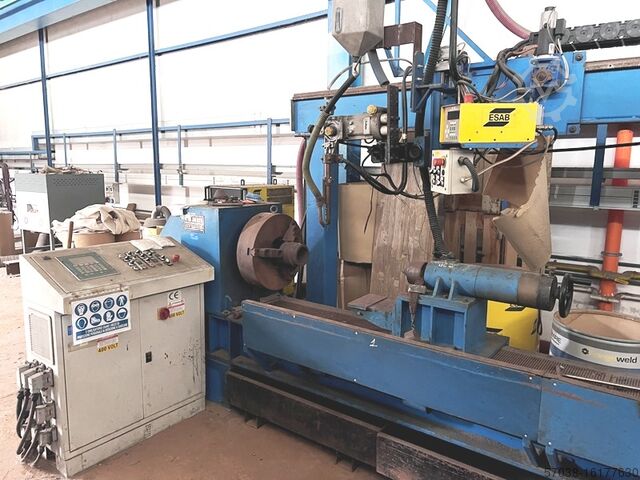 Submerged-arc welding for cylinders ISAM ESAB submerged arc welding system for cy