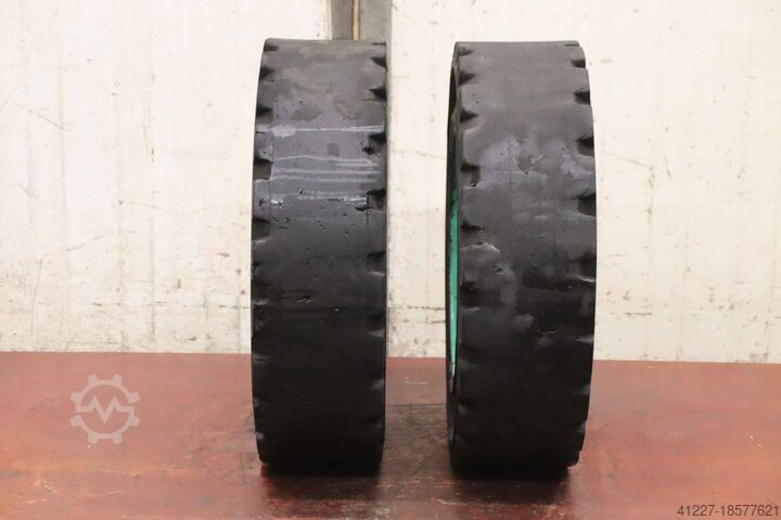 Solid rubber tires 2 pieces Ecotrack 7.00-12  RIM 5.00 S -12