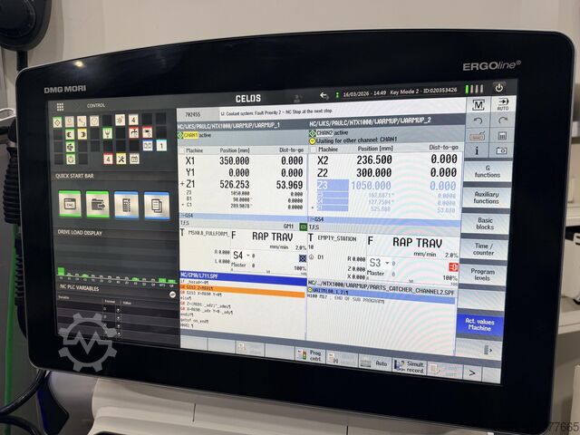 CNC turning and milling center DMG MORI NTX 1000