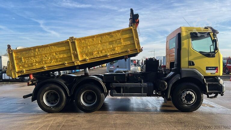 3-way tipper Renault KERAX 420 (BOITE MANUELLE / LAMES / BIG AXLE / ...