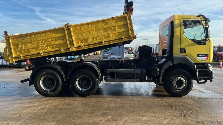 3-way tipper Renault KERAX 420 (BOITE MANUELLE / LAMES / BIG AXLE / ...