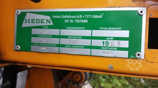 Front forklift Heden 5680