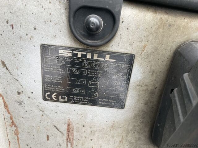 Electric 4-wheel forklift Still RX60-35