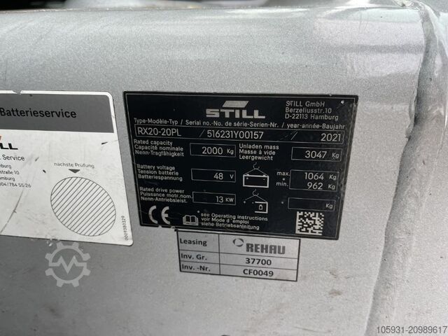 Electric 4-wheel forklift Still RX20-20PL