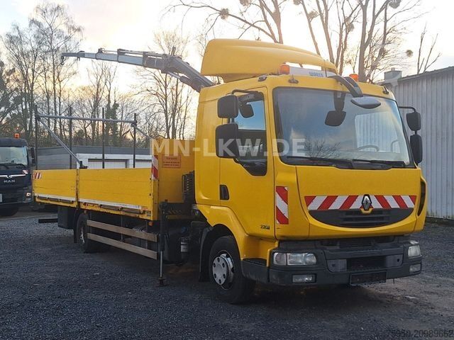 Pritschenwagen RENAULT MIDLUM 220 DXI HIAB KRAN 9,1m TÜV 07 / 2026