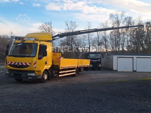 Autokranwagen RENAULT MIDLUM 220 DXI HIAB KRAN 9,1m TÜV 07/2026