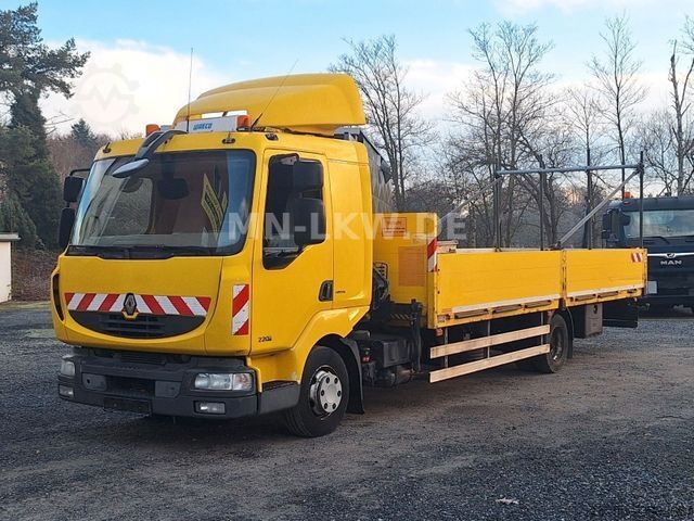 Autokranwagen RENAULT MIDLUM 220 DXI HIAB KRAN 9,1m TÜV 07/2026