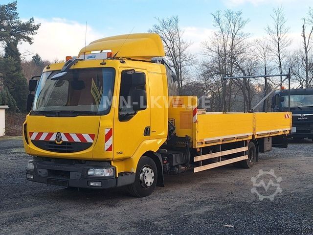 Pritschenwagen RENAULT MIDLUM 220 DXI HIAB KRAN 9,1m TÜV 07/2026
