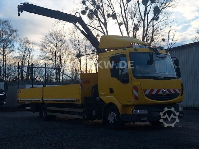 Pritschenwagen RENAULT MIDLUM 220 DXI HIAB KRAN 9,1m TÜV 07/2026