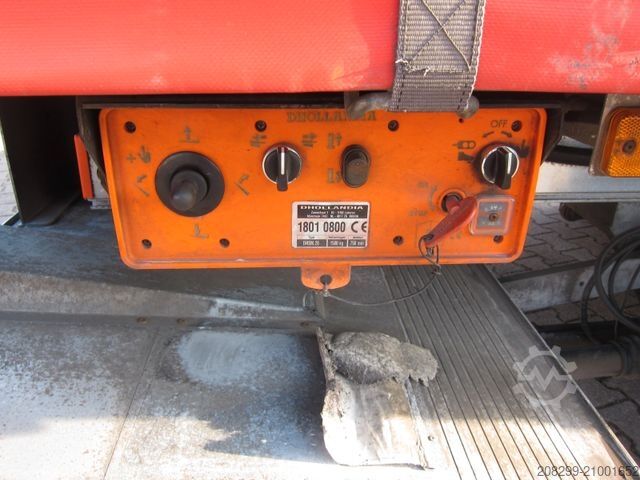 Flatbed truck with tarp DAF CF 230 19T Schiebeplane LBW Portalturen