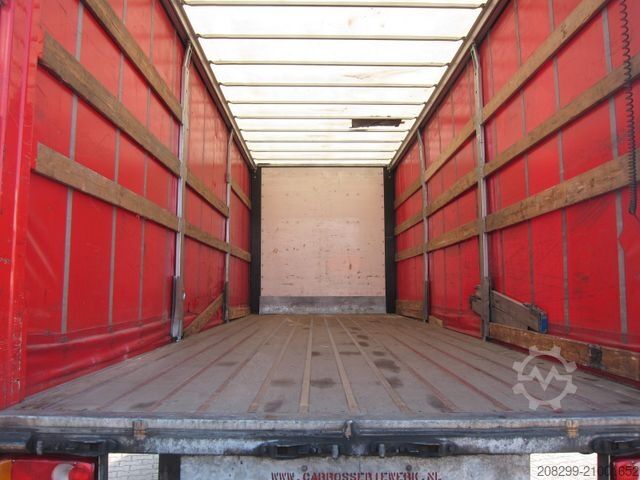 Flatbed truck with tarp DAF CF 230 19T Schiebeplane LBW Portalturen