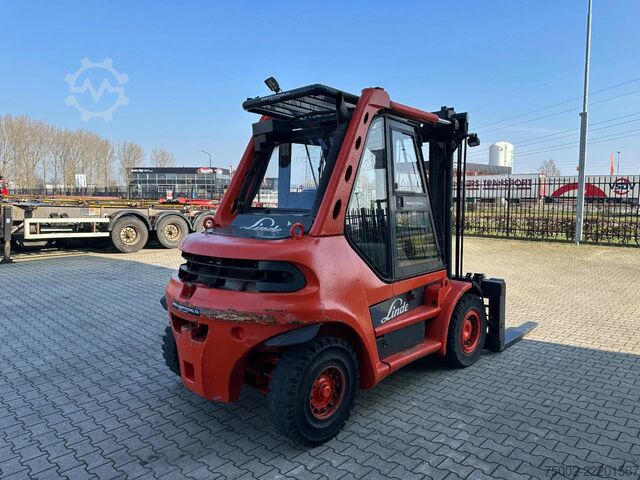Forklift Linde H60D-02 / fork positioner / 6.000kg / duplex / ...