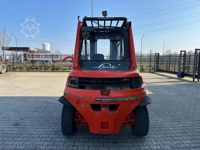 Forklift Linde H60D-02 / fork positioner / 6.000kg / duplex / ...