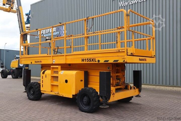 Scissor lift Haulotte H15SXL Diesel, 4x4 Drive, 15m Working Height, 500k