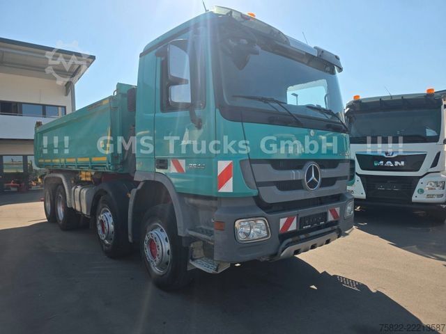 Three-sided tipper truck MERCEDES-BENZ Actros 3544 / EPS / 8X4 / BORDMATIK