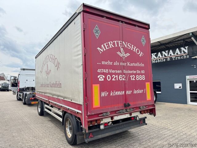 Open trailer with tarp KRONE AZP 2-acher BPW Pritsche+Plane TÜV Neu TOP