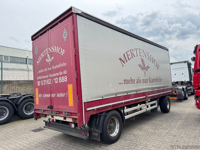 Open trailer with tarp KRONE AZP 2-acher BPW Pritsche+Plane TÜV Neu TOP