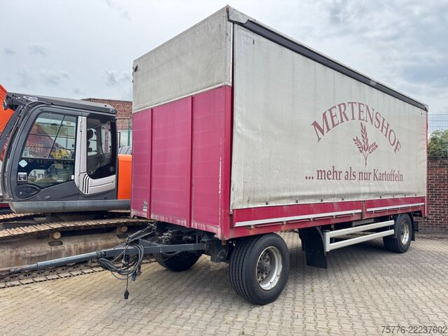 Open trailer with tarp KRONE AZP 2-acher BPW Pritsche+Plane TÜV Neu TOP