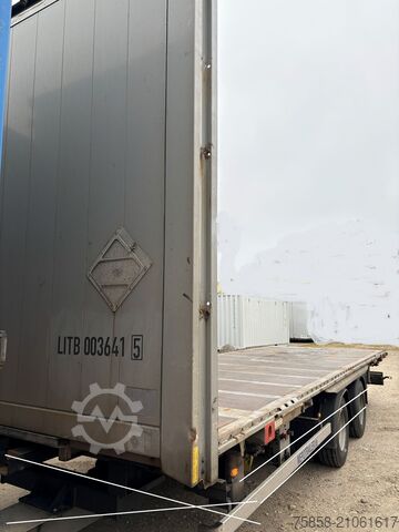 Wechselpritsche Plattform Krone Jumbo Plattform 7,82 mit Lochleiste