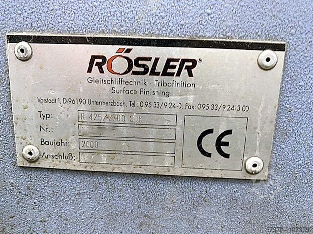 Gleitschleifanlage Rösler R 425/2700 SDK