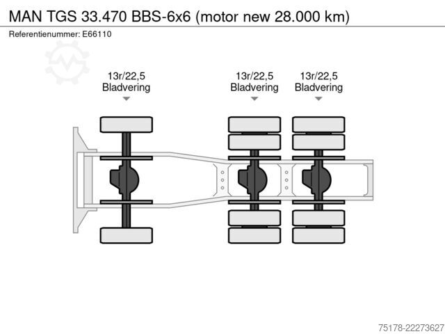 Standard-SZM MAN TGS 33.470 BBS-6x6 (motor new 28.000 km)