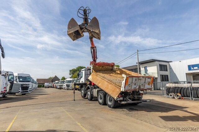 Tipper with crane Mercedes-Benz ACROCS 3243 BB+BIBENNE+ BAE HYDR+FASSI 16T/m+2EXT