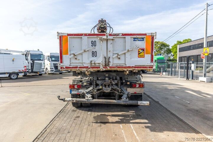 Tipper with crane Mercedes-Benz ACROCS 3243 BB+BIBENNE+ BAE HYDR+FASSI 16T/m+2EXT