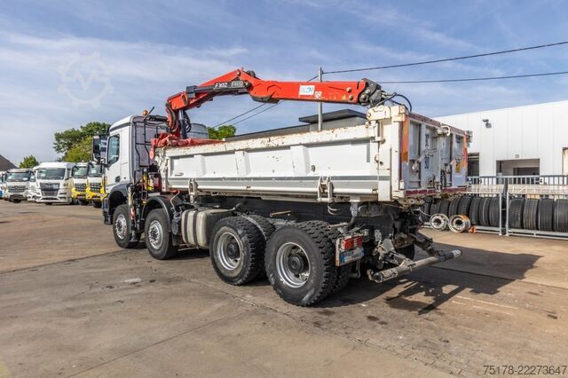 Tipper with crane Mercedes-Benz ACROCS 3243 BB+BIBENNE+ BAE HYDR+FASSI 16T/m+2EXT
