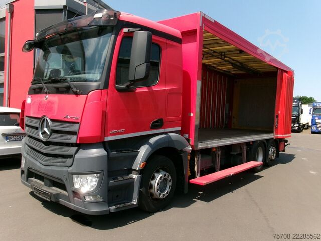 LKW mit Getränkeaufbau MERCEDES-BENZ 2540 Antos*6,9 m Schiebeplane*NLA*LBW*Kamera*TOP