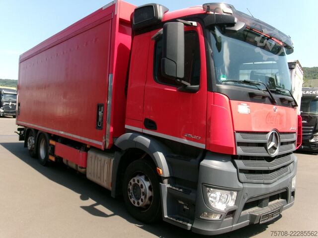 LKW mit Getränkeaufbau MERCEDES-BENZ 2540 Antos*6,9 m Schiebeplane*NLA*LBW*Kamera*TOP