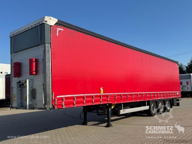 Open semitrailer with tarp Schmitz Cargobull Curtainsider Mega